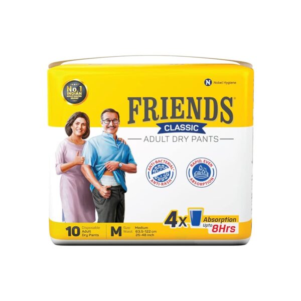 Friends Adult Diapers Pants M 10's Pack